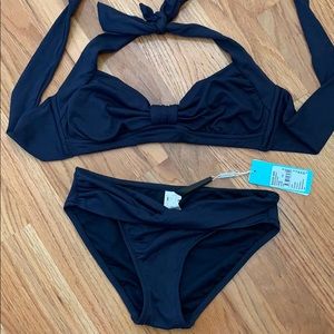 Seafolly bikini top & Bottom Navy blue